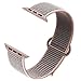NUKELOLO Compatible for Apple Watch Band 40mm, Sport Nylon Loop for iWatch Sport Series 5/4/3/2/1 [Pink Sand Band 40MM]