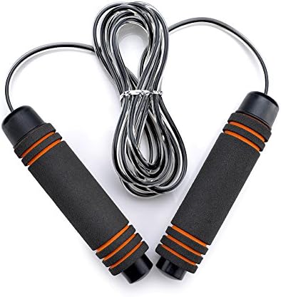 Rope Jump WOGO Adjustable Speed Heavy Handle and Fast RPM Jump Rope for Heart 2017 Workout,Fitness, Training, Boxing
