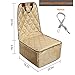 ICODE Dog Bucket Seat Cover, 2 in 1 Car Front Seat Cover with Nonslip Backing and Waterproof Fabric for All Cars, Trucks & SUVs -Khaki