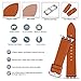 5 Colors for Apple Watch Bands 38mm, Fullmosa Yona Calf Leather Replacement Band/Strap with Stainless Steel Clasp for Apple Watch Series 1 2 3 Sport and Edition Versions 2015 2016 2017,Light Brown