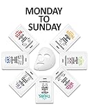 [Monday To Sunday] One Week Treatment Sheet Mask 7pcs pack - By Reskin Cosmetics, Contains 25g of essence