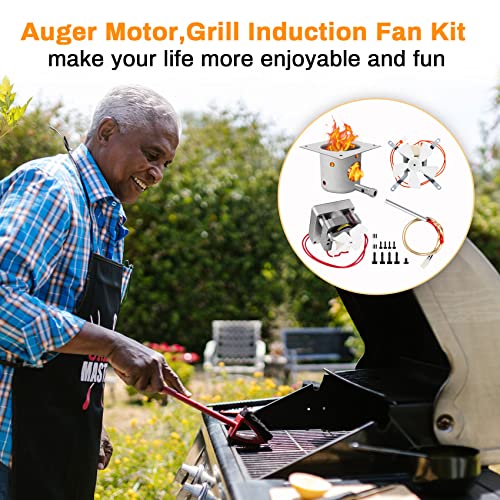 Auger Motor,Grill Induction Fan Kit, Fire Burn Pot and Hot Rod Ignitor