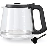 12 Cup Coffee Pot replacement Compatible Mr. Coffee replacement pot, Fit RF, LM, PC & SC series,BVMC-RF300, BVMC-MSX23, BVMC-MMX23,BVMC-SC12BL1-2,BVMC-PL12BL1-NP,BVMC-EM100 Series, Free coffee spoon