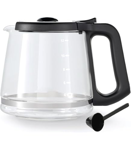Amazon.com: Mr. Coffee 12-Cup Replacement Carafe  Compatible with Mr. Coffee  12 Cup Machines, Glass Pot with Black Handle: Home & Kitchen
