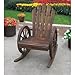 Wagon Wheel Rocker Chair