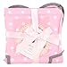 NEOVIVA Bib Aprons for Toddler Girls with Pockets, Lightweight Kids Chef Apron for Play Kitchen Style Wendy, Polka Dots Pink