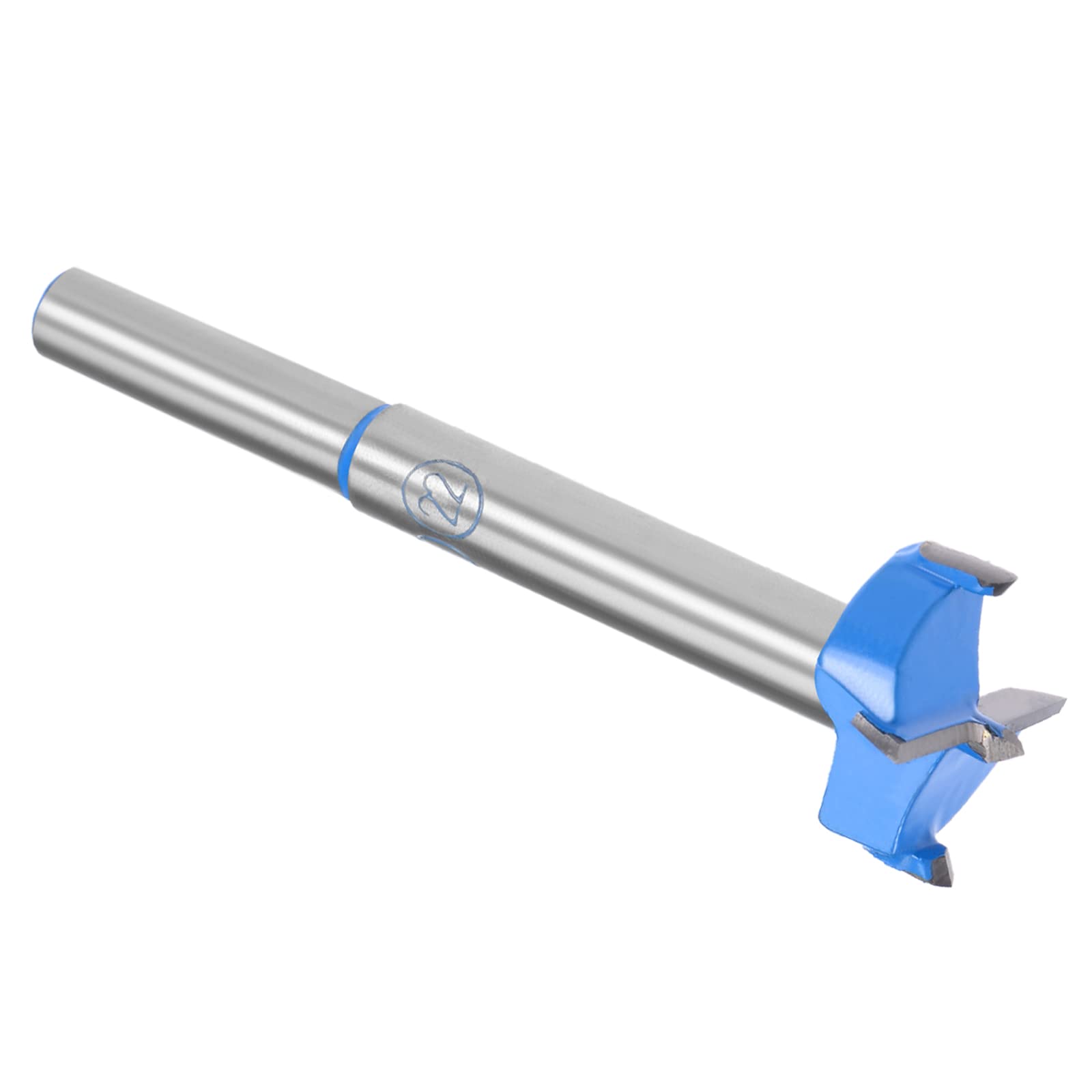 Kozelo Forstner Drill Bit - [22mm] Tungsten Carbide Auger Opener for Wood Furniture Hinge Woodworking Use, Round Shank, Dark Blue