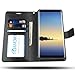 AMOVO Case for Galaxy Note 8 [2 in 1], Samsung Galaxy Note 8 Wallet Case [Detachable Wallet Folio] [Premium Vegan Leather] Samsung Note 8 Flip Cover (Note 8, Black)