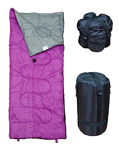 REVALCAMP Lightweight Violet/Purple Sleeping Bag Indoor & Outdoor use. Great for Kids, Youth & Adult - //coolthings.us