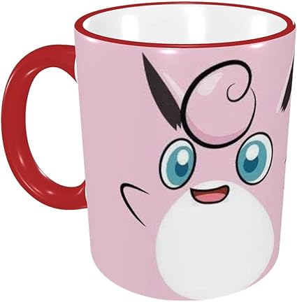 Amazon 大容量 アニメ ポケモン プリン マグカップ コーヒーカップ 陶器 電子レンジ対応 耐熱カップ 磁器 かわいい おしゃれ 人気 朝食カップ グッズ 雑貨 330ml 男女兼用 Red Outfly ホーム キッチン 通販