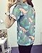 Women Summer Japanese Harajuku Animal Dinosaur Printing T-shirt, Grey, Medium