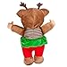 Cabbage Patch Kids 9 Inch Collectible Holiday Helpers Softbody Cuties Doll, Holly Reindeer