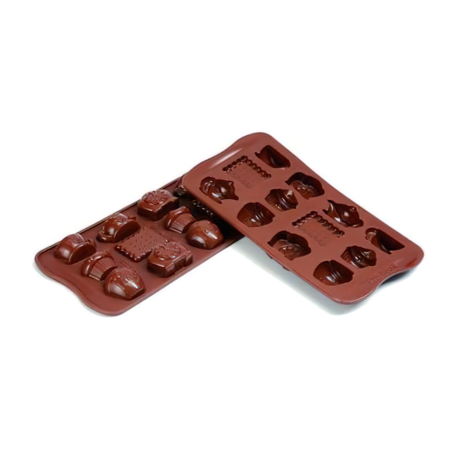 Silikomart - SCG17 TEATIME - Silicone Chocolate Mould, Brown