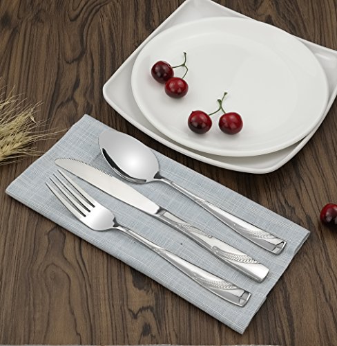 Nicesh 30-piece Stainless Steel Flatware Set, Service for 6