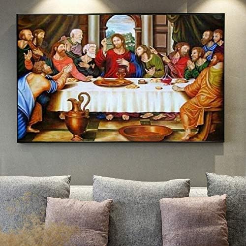 DIY 5D Full Round Diamond Painting Embroidery Cross Stitch Kit Last Supper Home Decor Gift