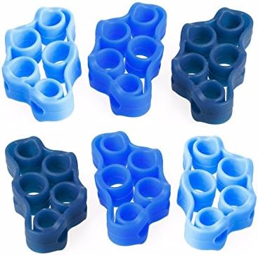 Nynoi yoga finger stretchers Exercise Hand Pro Circle Hand Resistance Band Yoga Exercisers Finger Stretcher New 6 pcs