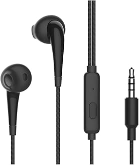 Oraimo in-Ear Wired Earphones | 1.2m Cable | 3.5mm Jack | Airing Design (Black Color)
