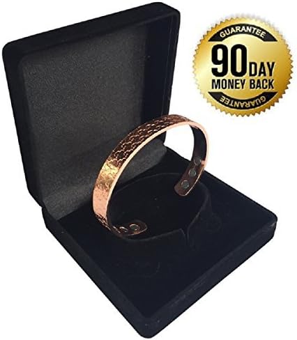 Copper Bracelet - 8 Magnets - Joint and Arthritis Pain Relief - Highly Effective - Stylish Magnetic Bracelet - Healing Aid - Improves Blood Flow and Energy Levels - Stylish Copper Bracelet for Women