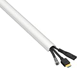 D-Line Mini Cable Trunking 30x15mm White 1m Self-Adhesive Paintable Wire Cover view 2