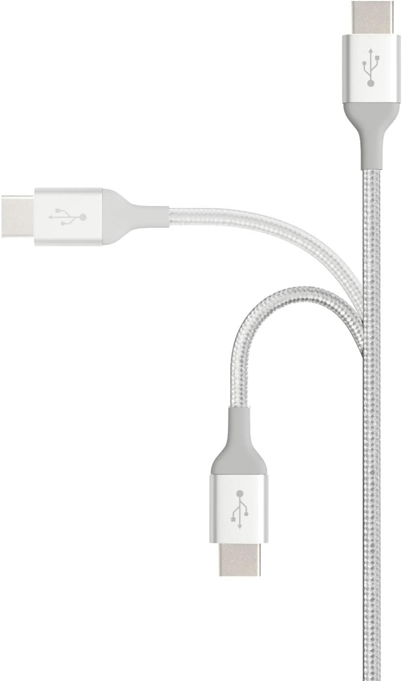 Amazon Basics USB-C to USB-C 2.0 Fast Charger Cable, Nylon Braided Cord, 480Mbps Speed, USB-IF Certified - Image 3