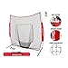PowerNet Baseball & Softball Practice Net 7x7 FT, Outdoor Baseball Training Equipment for Pitching & Batting Practice (Black Net)