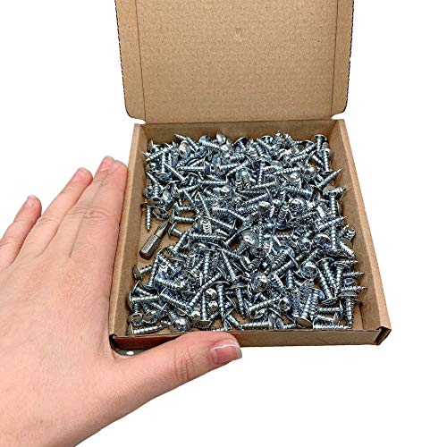 (250 Stück) verzinkter Stahl 4,5 x 16 mm Holzschrauben, Metallschrauben, modifizierter Halsspannkopf, selbstschneidend… – Bild 5