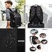 School backpacks for men and women, waterproof and anti-theft business travel notebook backpacks with USB port and earphone interface, suitable for 15.6 inch Laptop-black. (27.2L)