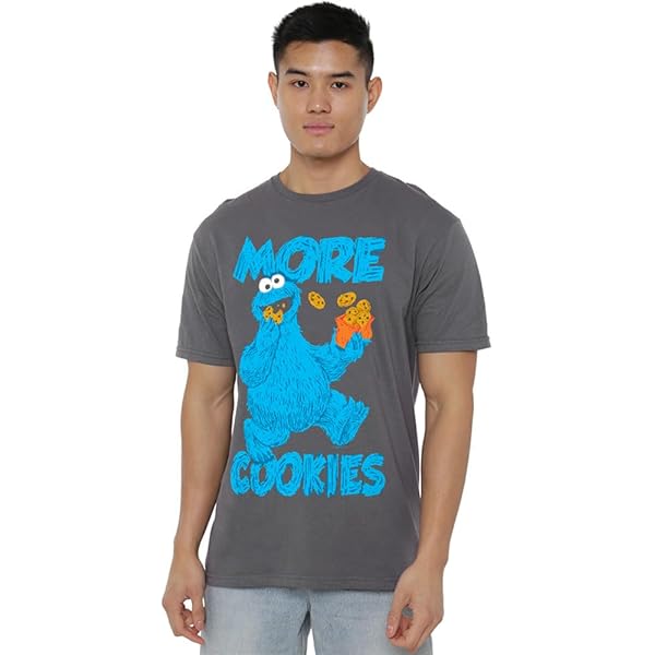 Sesame Street - Cookie Monster Tshirt Homme - Bleu foncé
