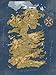 Dark Horse Deluxe Game of Thrones: Map of Westeros 1, 000 Piece Puzzle, Blue, Standard