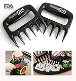 HomeGrit Premium Quality Meat Claws Pulled Pork Shredder BBQ Bear Claws Paws! Meat Forks Handler-Carving Meat Fruits - Mixing and Tossing Salad Protect your hands from burns! Easy lift hot large meat!