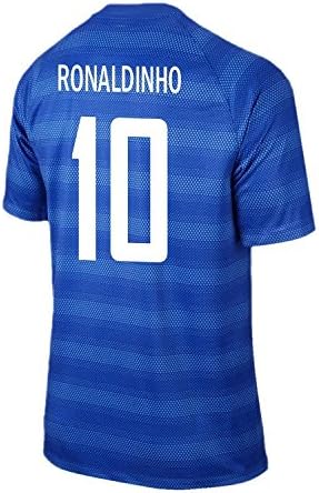 Nike Ronaldinho 10 Brazil Away Soccer Jersey 14 Youth サッカーユニフォーム ブラジル アウェイ用 ロナウジーニョ 背
