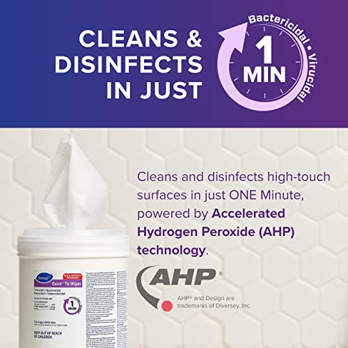Diversey Oxivir Tb 4599516 One Step Disinfectant Cleaning Wipes