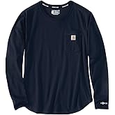 Carhartt Womens Force Relaxed Fit Midweight Long-Sleeve Pocket T-Shirt 105814