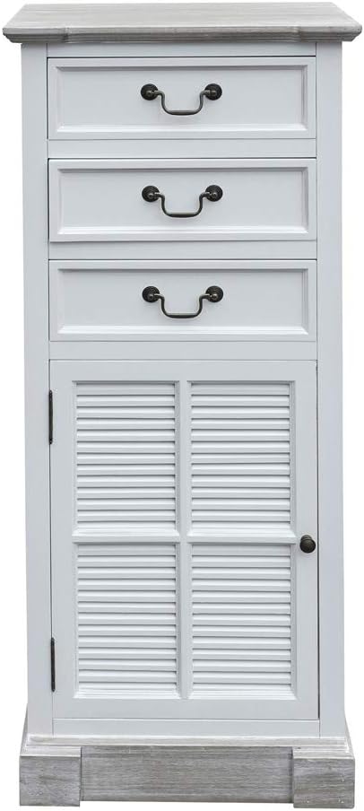 Grafelstein Hochschrank Beach House weiß braun Schrank Kommode Hamptons