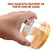 YUEAON 8 oz sturdy slime containers with lids plastic storage jars slime accessories supplies,6pack/250ml