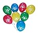 Dragon Party Balloons - Blue, Red, Green, Yellow - 25 Pack
