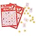Christmas Bingo Game Holiday Bingo Game for 2-24 Players Chrismtas Party Supplies