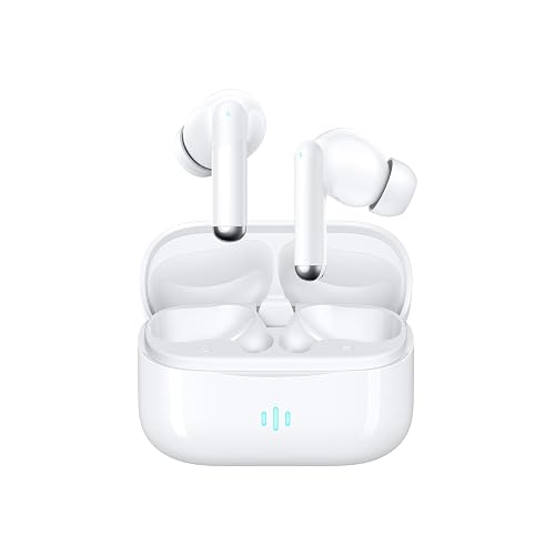 YELKUTT Wireless Earbuds, Bluetooth 5.4 with 50H Playtime, 6 ENC Noise Cancelling Microphone, HiFi Stereo Deep Bass Sound, IP7 Waterproof Ultra-Light In-Ear Headphones for Sports Running Gym