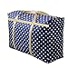 Tear Resistant 120L 600D Oxford Ultra Size Storage Bag Extra Large with Reinforced Handles for Duvets, Bedding, Clothes Collection, Water and Moisture Resistant (Polka Dot)