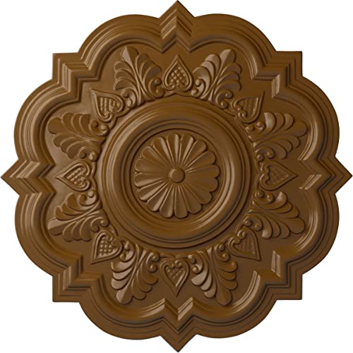 Ekena Millwork CM20DRSTF Deria Ceiling Medallion, Smokey Topaz