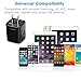 LOOGGO USB Wall Charger, 2-Pack Home Travel Dual USB 2.1AMP Wall Charger Plug Power Adapter Charger Block Cube for iPhone X/8/7/6 Plus, iPad, Samsung Galaxy S8/S7/S6 Edge, LG, ZTE, Motorola (Black)