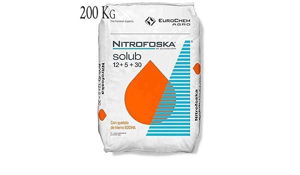 Suinga ABONO Soluble Fertilizante Nitrofoska 12-5-30. 8 Sacos de ...