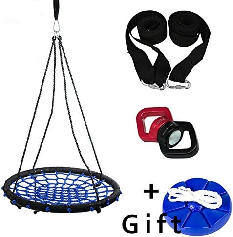 WestSwing Tree Swing + Tree Swing Hanging Kit + Climbing Swivel 360° Rotator + GIFT "Disk Seat Swing"