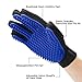 Ootori Pet Grooming Glove - Gentle Deshedding Brush Glove - Efficient Pet Hair Remover Mitt - Enhanced Five Finger Design - Perfect for Dog & Cat with Long & Short Fur - 1 Pair