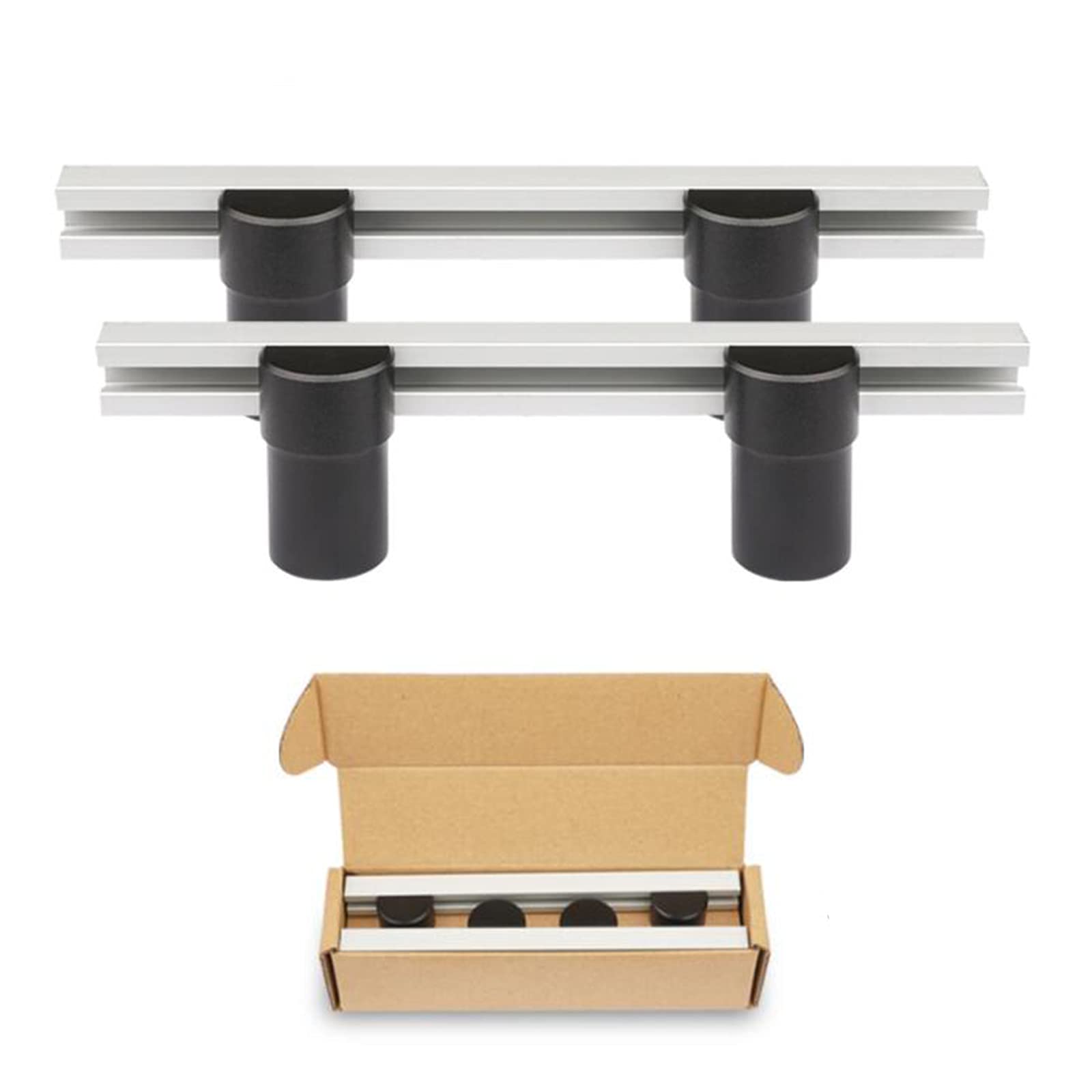 2PCS Woodworking Table Workbench Auxiliary Tool, DIY Positioning Bench Planing Stop Baffle 19/20mm Hole Planing Stop Bench Dogs Clamp Aluminum Alloy Baffle Plate Workbench Table Accessories (20mm)