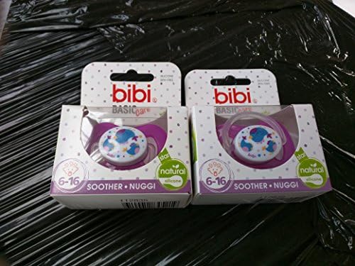 2X BIBI Swiss Silicone Natural Soother Dummy (6-16) Bird