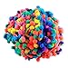 Yalulu 20Yards Rainbow Pom Pom Trim Ball Fringe Ribbon DIY Sewing Accessory Lace for Home Party Decoration