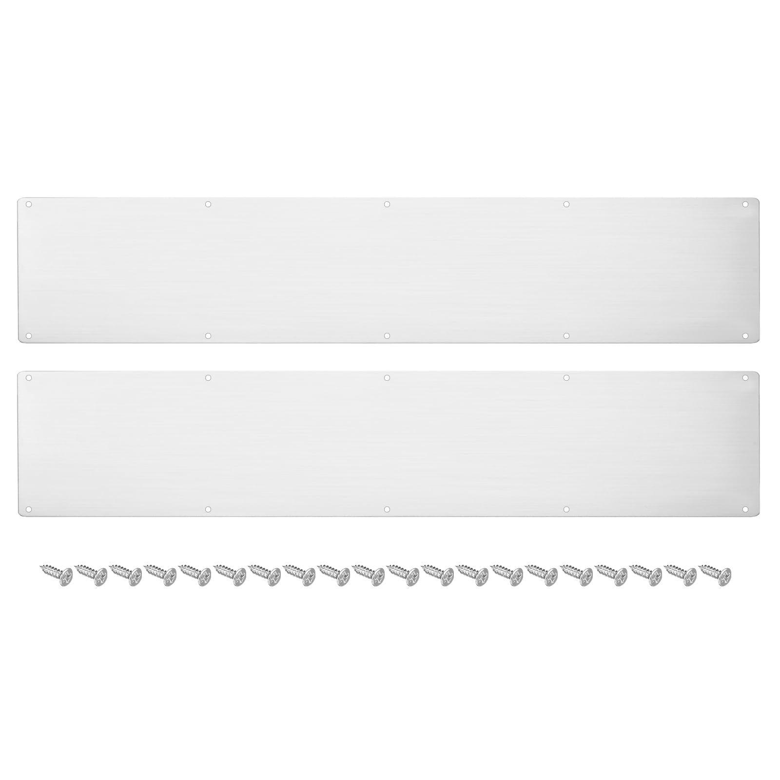 uxcell 2pcs Door Kick Plate, 6 x 30 Inches Aluminum
