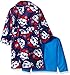 Nickelodeon Little Boys' Toddler Paw Patrol 3-Piece Pajama Set with Robe, Blue, 2T