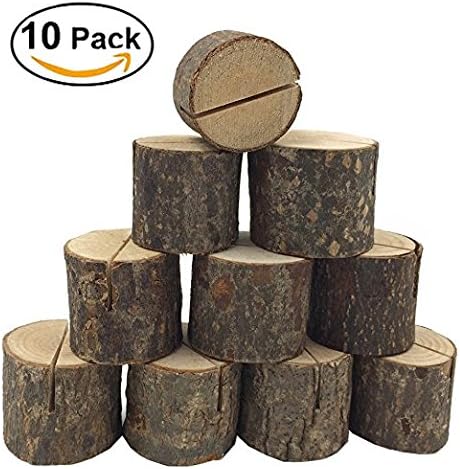 Rustic Wood Table Numbers Holder Wood Place Card Holder Party Wedding Table Name Card Holder Memo Note Card